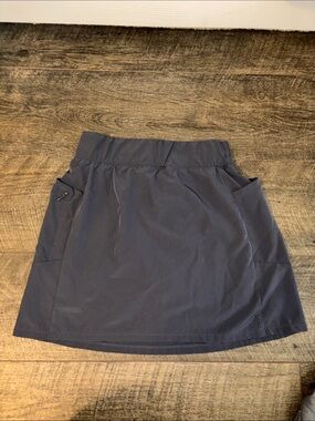 RXB Gray Active Stretch Skort with Side Pockets